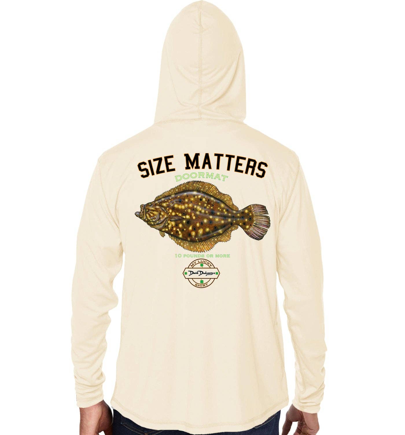 Men's Size Matters Flounder Sandbar Performance Unisex , , , Long Sleeve Tee