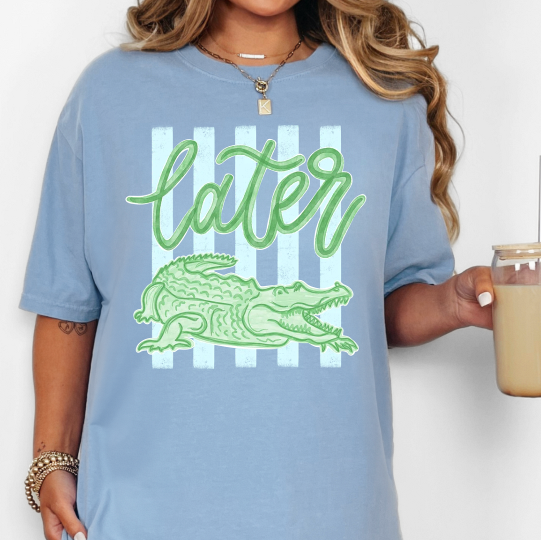 Later Gator Comfort Color Tee Unisex , , , Long Sleeve Tee
