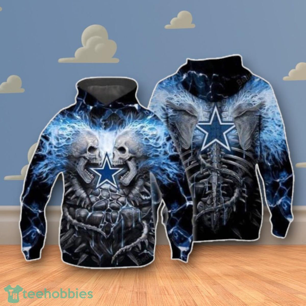Dallas Cowboys Skeleton 3D Hoodie Impressive Gift