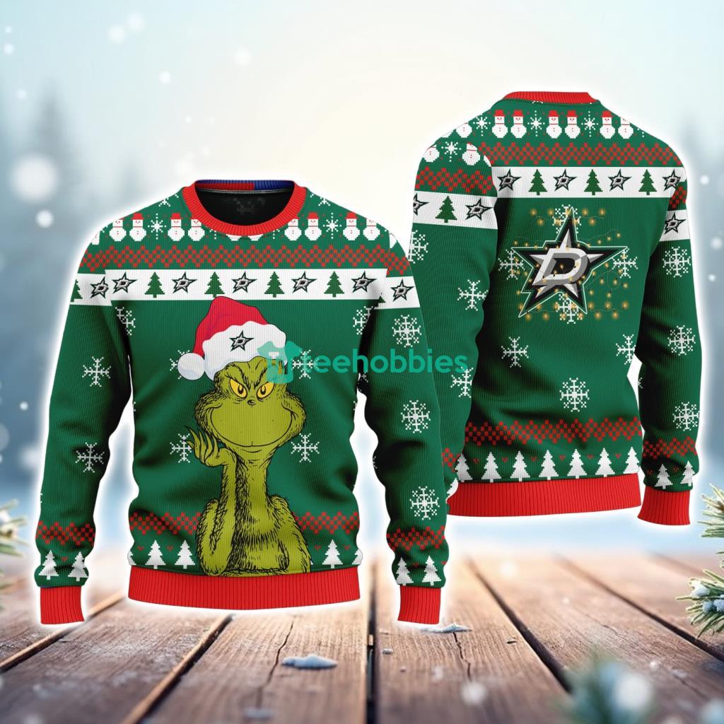 Dallas Stars The Grinch Funny Merry Christmas Uglly Sweater 3D New Trend