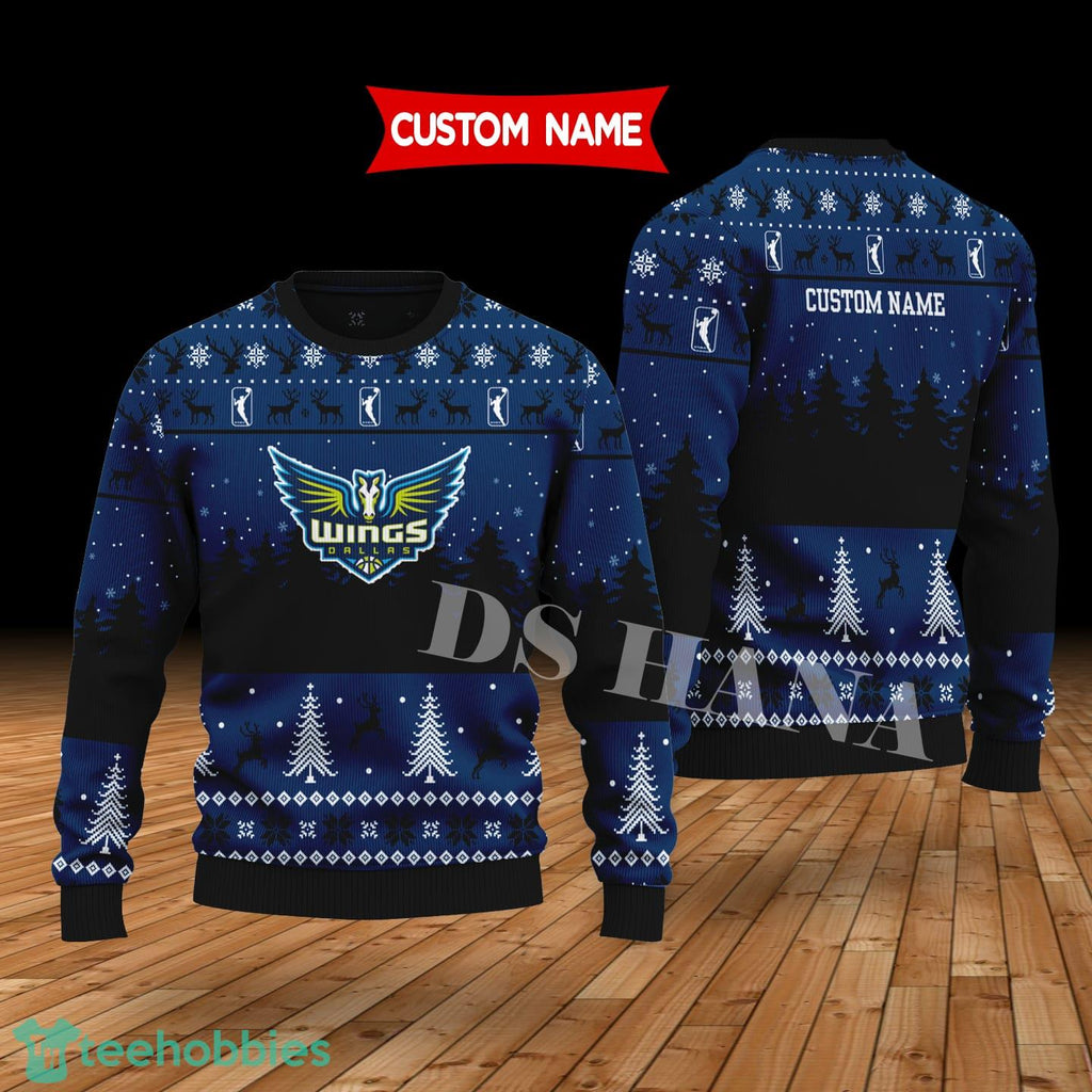 Dallas Wings Custom Name Merry Xmas Sweater For Soccer Sport Team’s Fans Sweater
