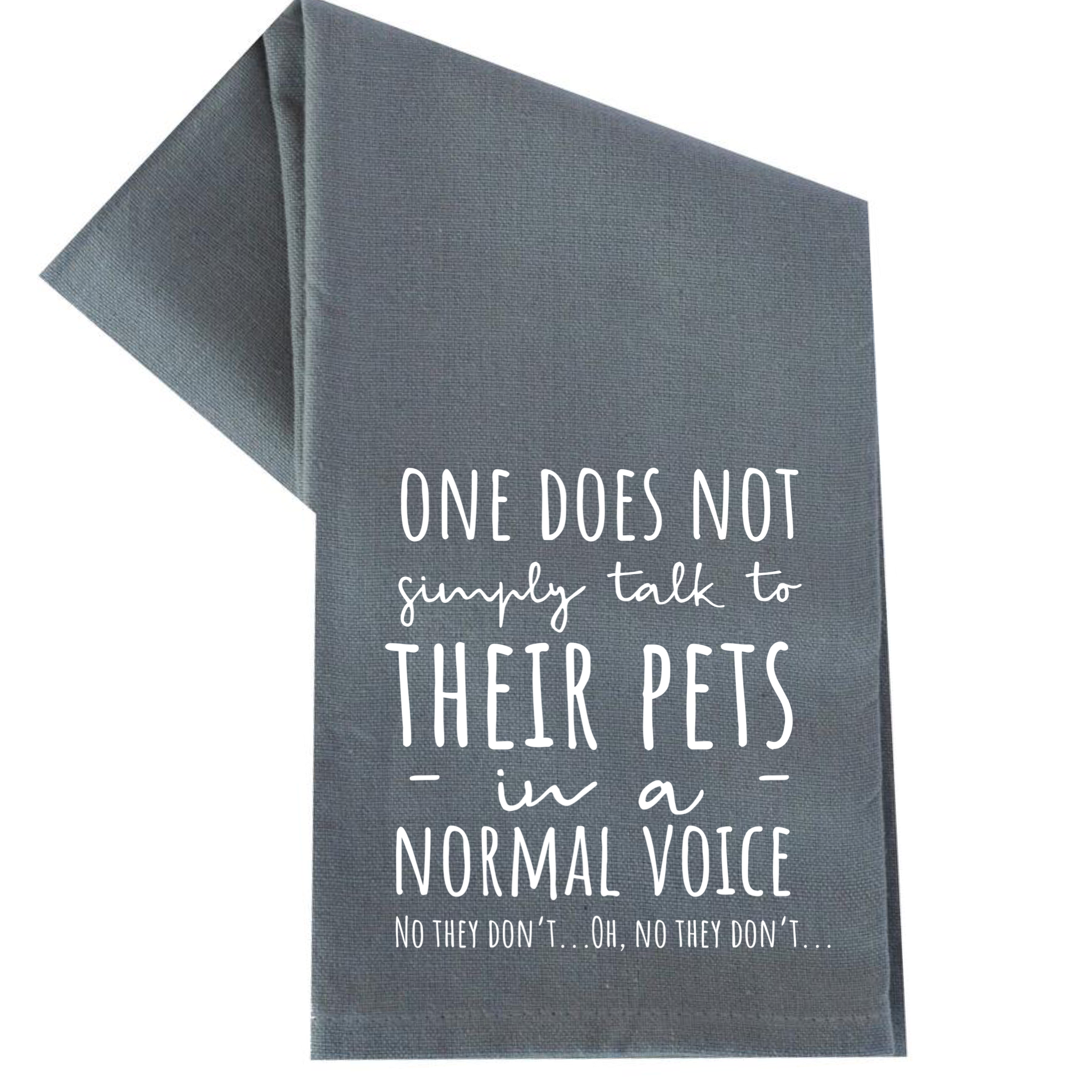 One Does Not Simply Talk To Their Pets Tea Towel Unisex , , , Long Sleeve Tee