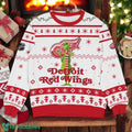 Detroit Red Wings NHL Grinch Ugly Christmas Sweater Team Holiday Christmas Gift