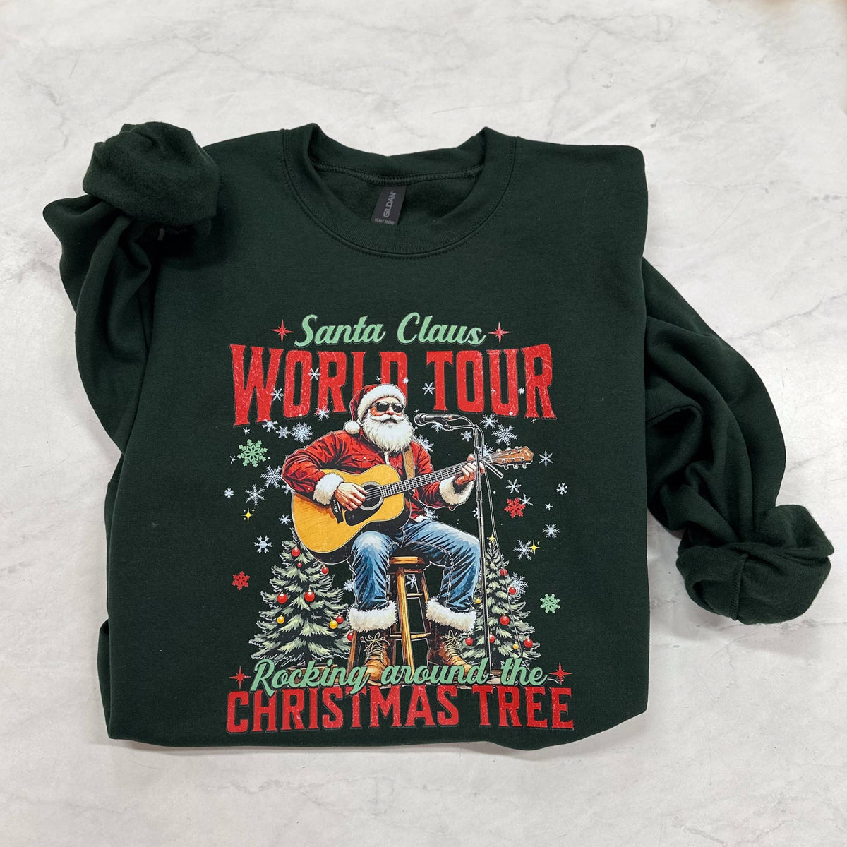 Santa Claus World Tour Crewneck Unisex , , , Long Sleeve Tee