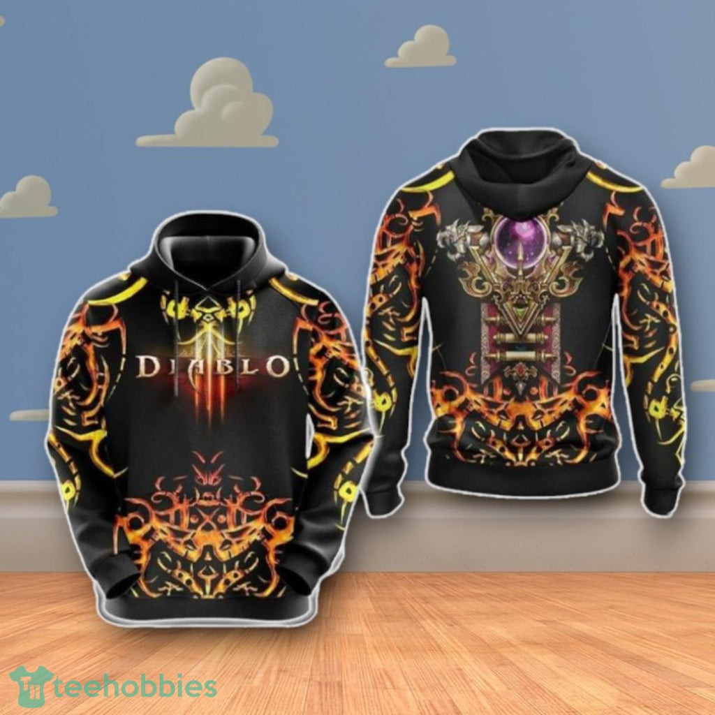 Diablo Class Crests 3D Hoodie Impressive Gift