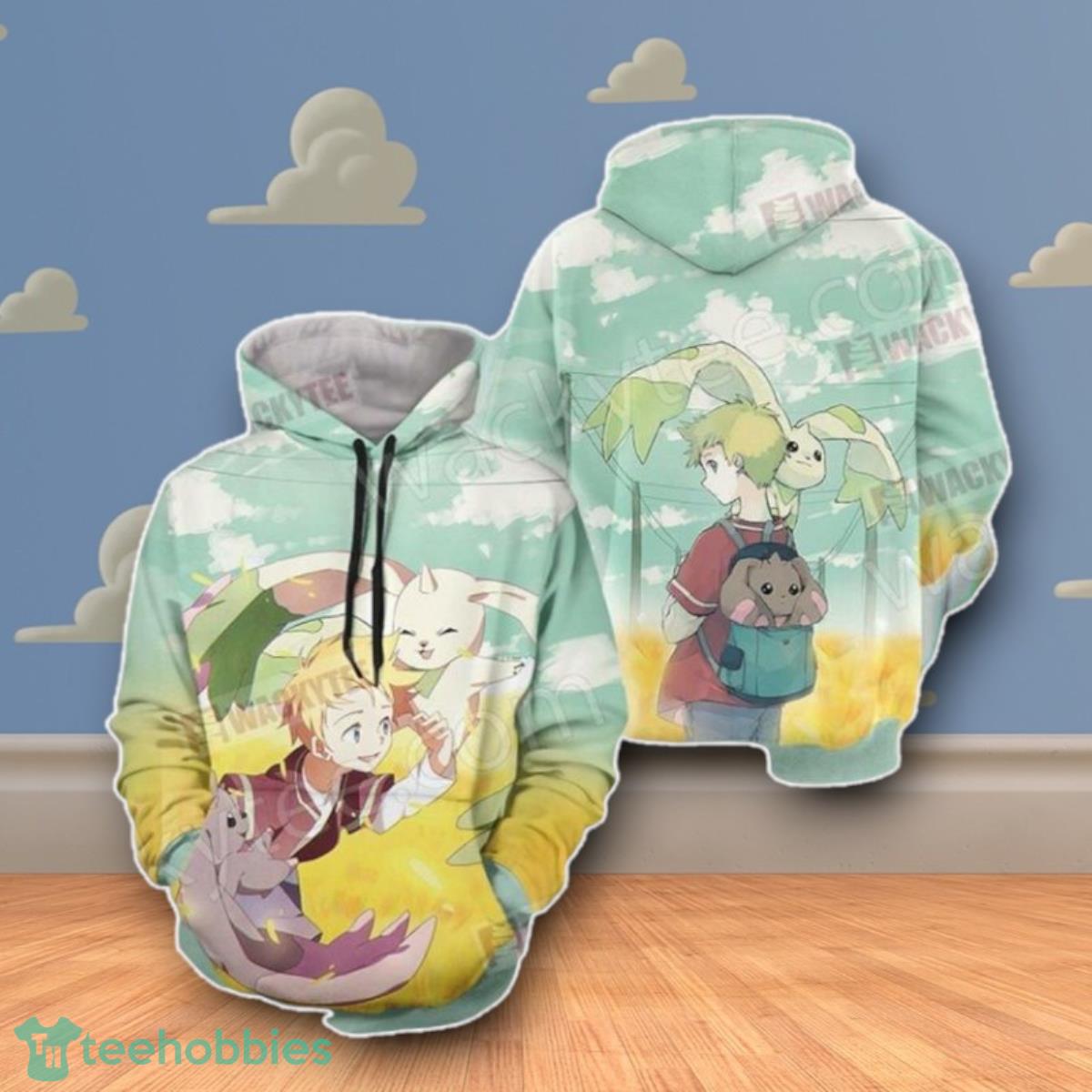 Digimon Terriermon And Lopmon 3D Hoodie Impressive Gift