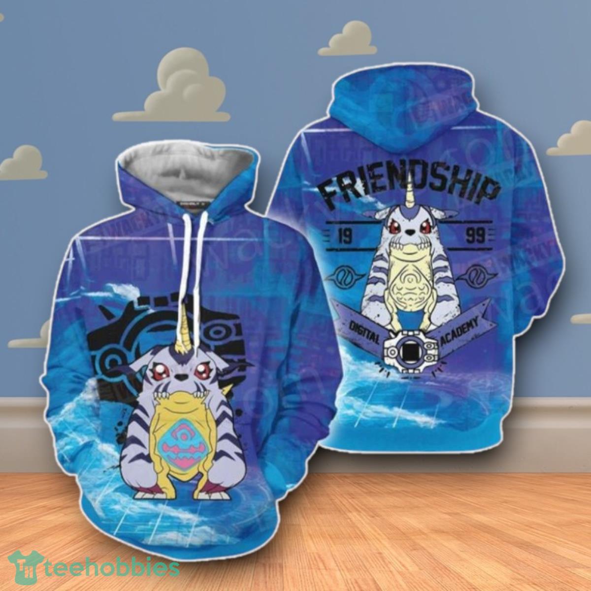 Digimon The Crest Of Friendship 3D Hoodie Impressive Gift
