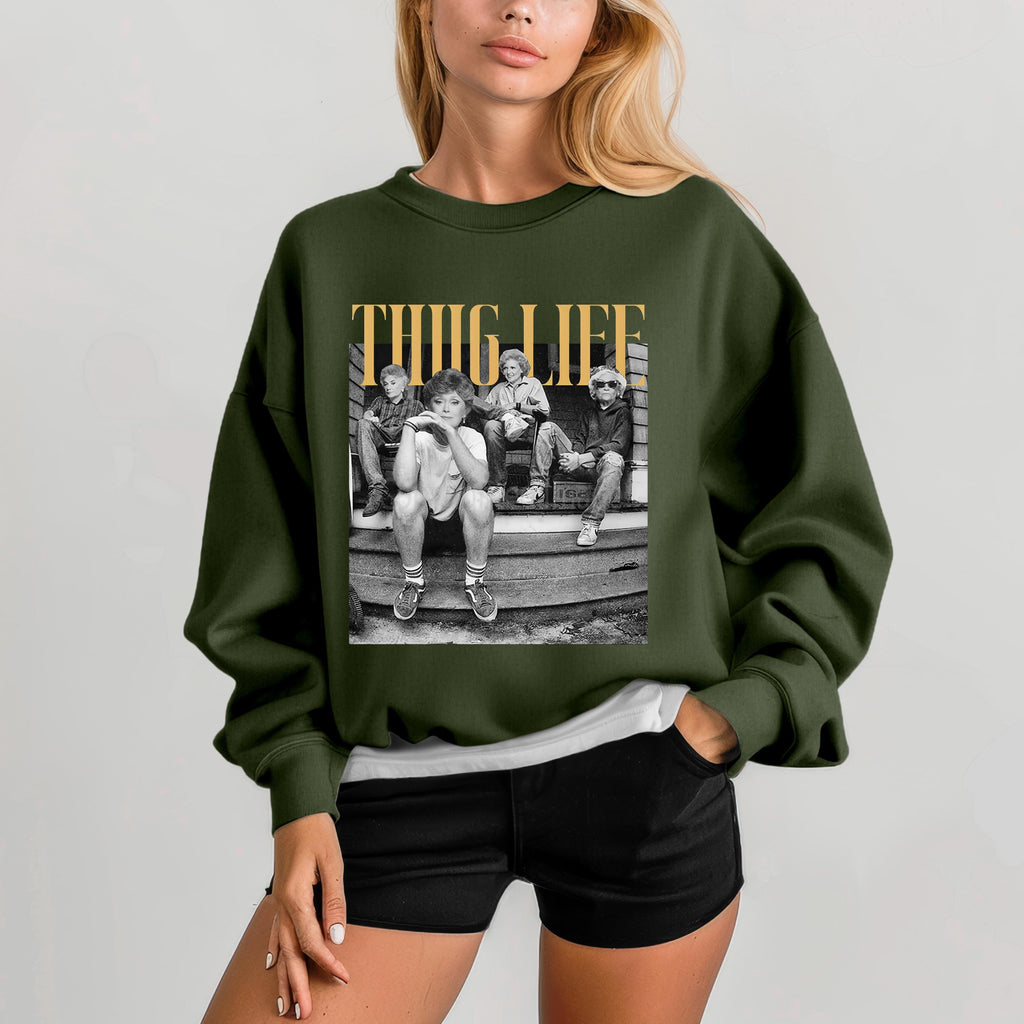Golden Gir Ls Thug Life Tee 80s Sitcom Thug Life Mom Life Stay Gol-Den Vintage
