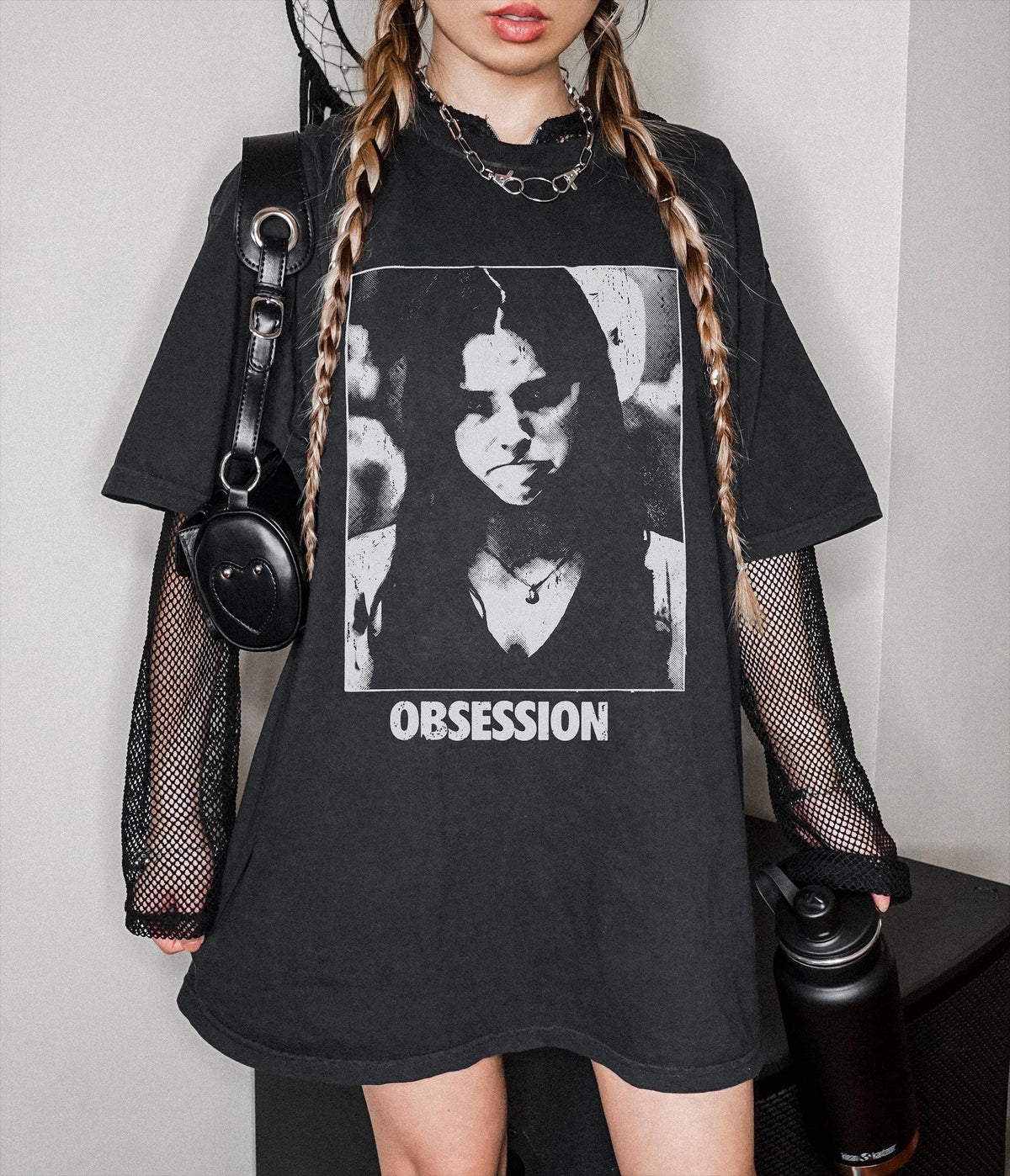 Vintage Obsession Frowning Nikki Gothic Horror Tee Unisex