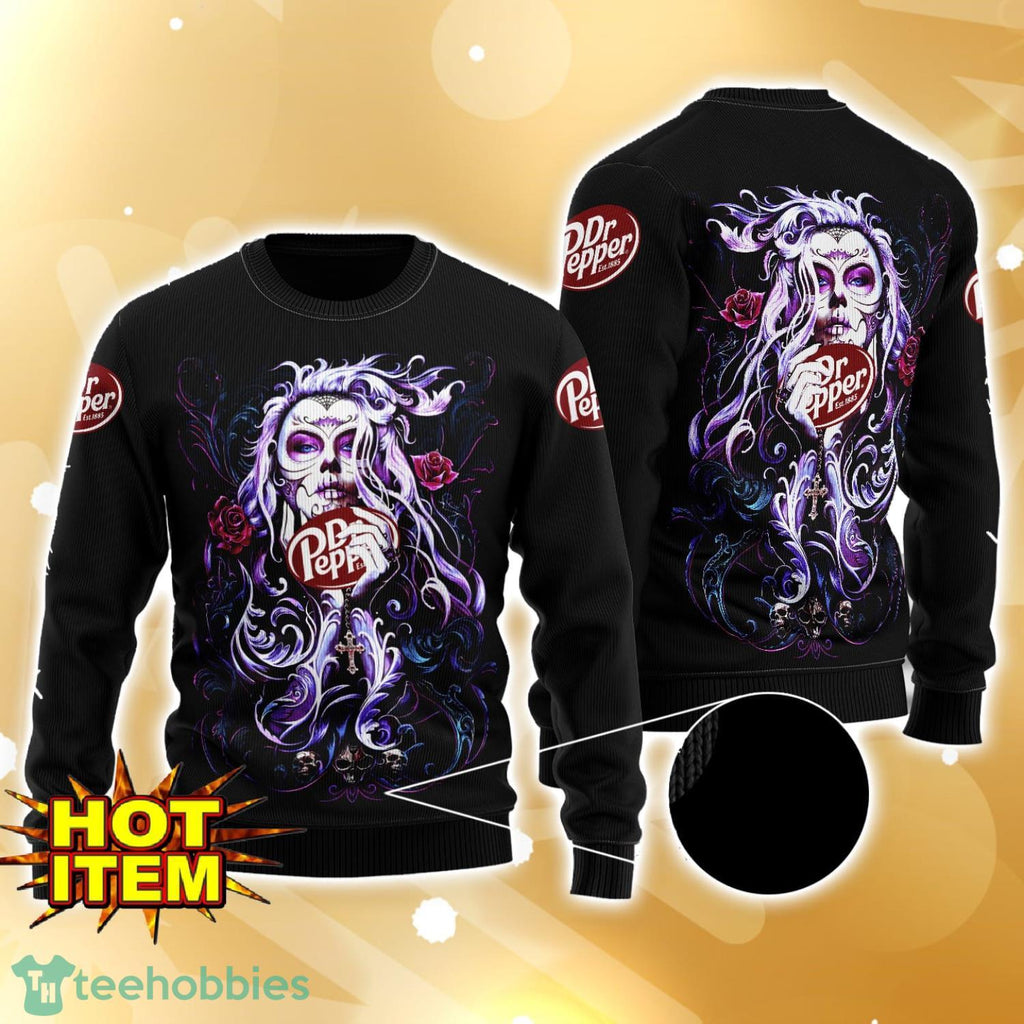 Dr Pepper Tattoo Girl 3D Ugly Christmas Sweater For Men And Women