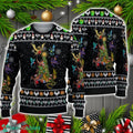 Dragon And Christmas Tree Ugly Sweater Christmas Holiday Gift
