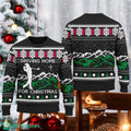 Driving Home For Christmas Ugly Christmas Sweater Golfer Xmas Holiday Sweater