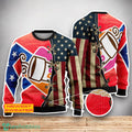 Dunkin Donuts USA Flag 3D Sweater For Men Women