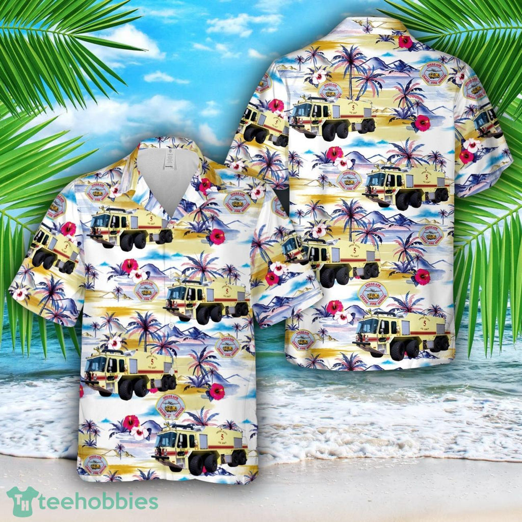 Dyess Air Force Base Texas Crash Fire Rescue Hawaiian Shirt