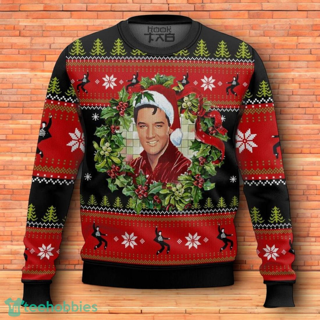 Elvis Presley Ugly Christmas Sweater 3D Design For Men Women Ugly Christmas Sweater 3D Design For Men Women