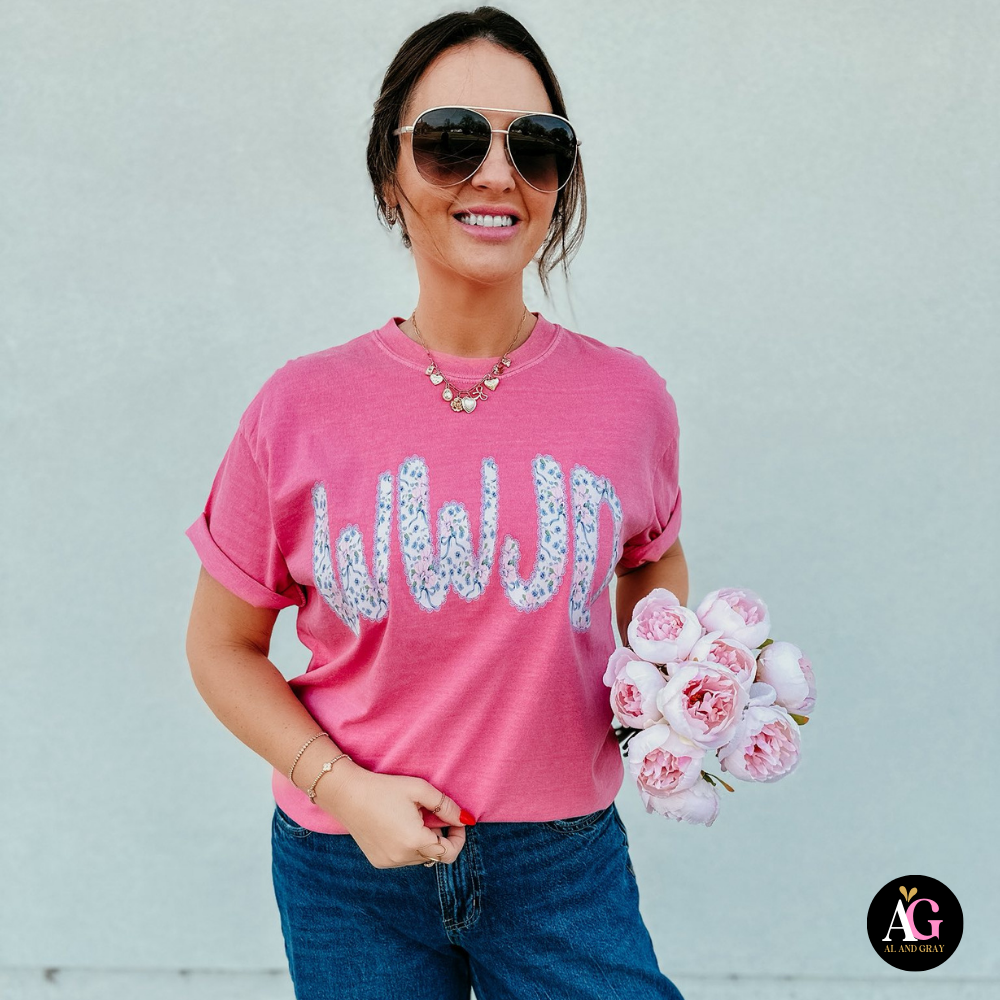 Wwjd Floral Tee Unisex , , , Long Sleeve Tee