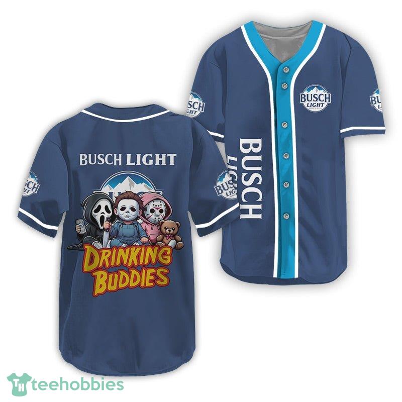 Fans Busch Light Halloween Drinking Buddies 3D Jersey Gift Fans