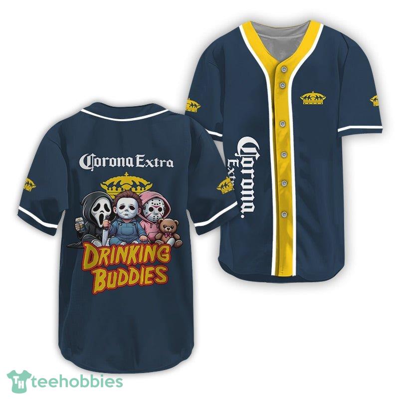 Fans Corona Extra Halloween Drinking Buddies Baseball Jersey Gift Fans