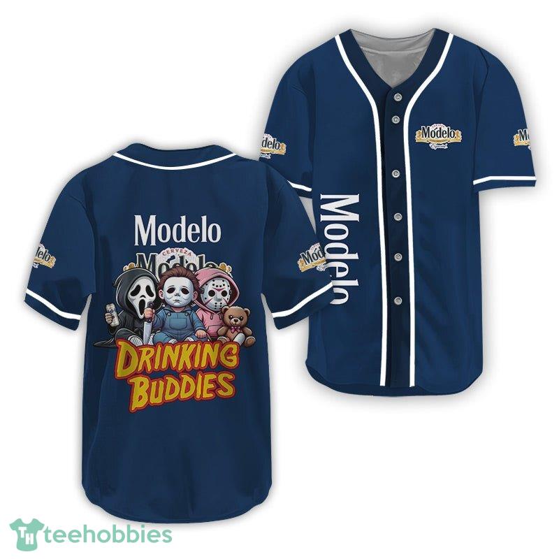 Fans Modelo Halloween Drinking Buddies Button Jersey For Fan