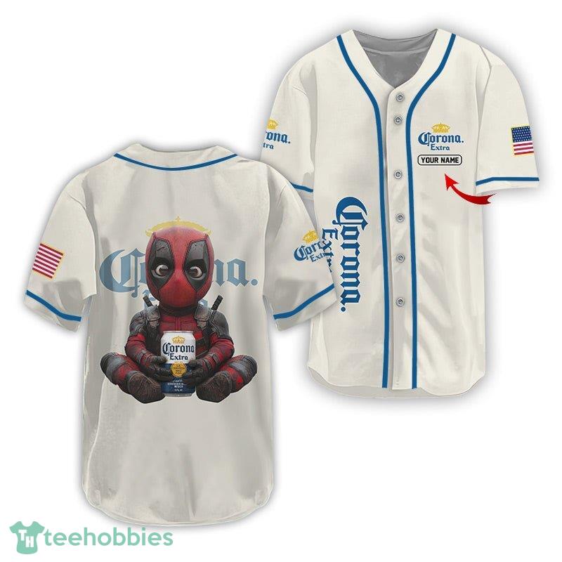 Fans Personalized Corona Extra Time with Deadpool 3D Jersey Gift Fans