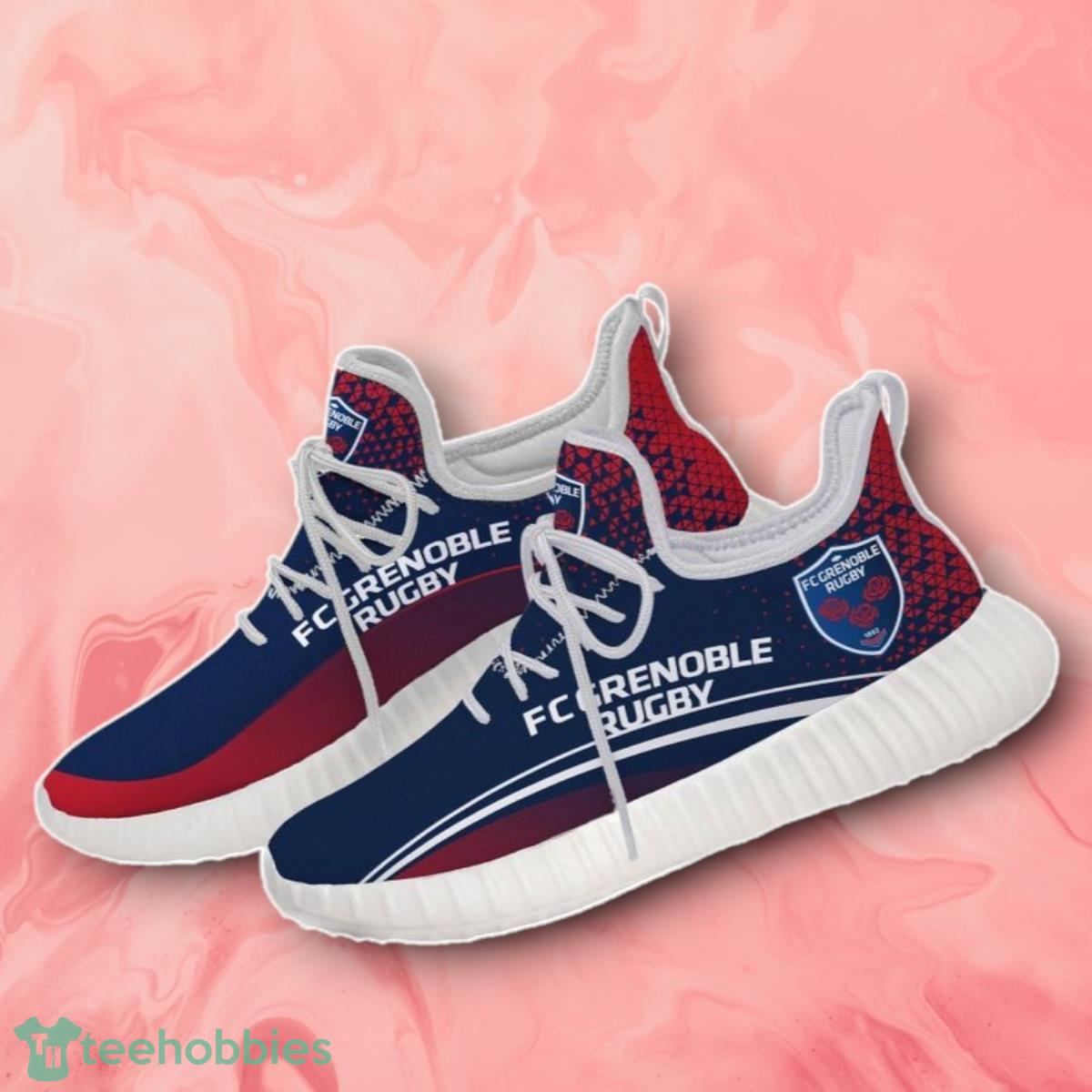 FC Grenoble Rugby Red And Dark Blue Red Reze Shoes Sneaker Style Gift