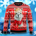 Festive Llama Xmas Ugly Christmas Sweater Unique Gift
