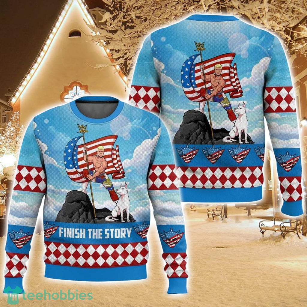 Finish The Story Cody Rhodes Ugly Christmas Sweater Holiday Sweater Christmas Gift For Family