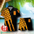Fireball Cinnamon Whisky Whiskey USA Flag Combo Hawaiian Shirt & Shorts For Men Women
