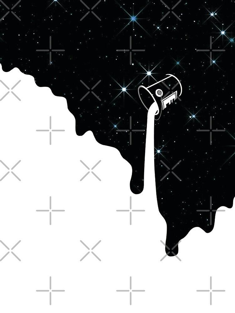 White Paint Bucket In Space by Izlan Shah