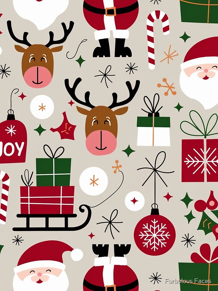 Christmas Wonderland Pattern by Furbulous Faces
