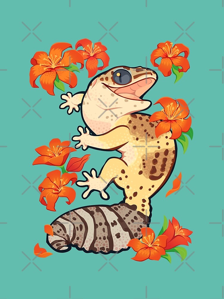 Fire lily gecko by Colordrilos
