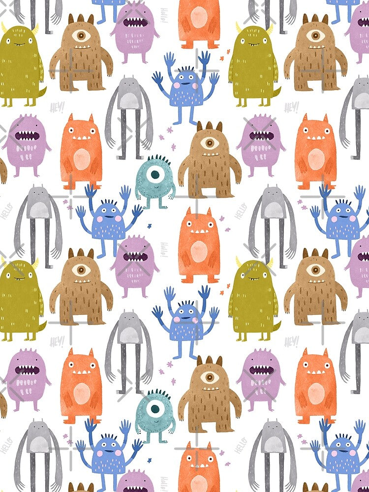 Little monsters kids nursery by Milatoo