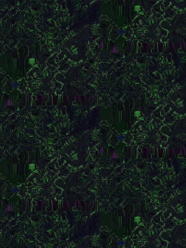 Black and Green Marble Pattern by royalblewitup