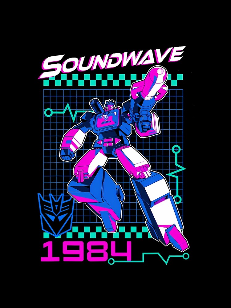 Transformers Soundwave 1984 Retro Grid by vayssefriskuh