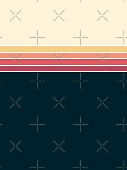 70s Vintage Retro Stripes by ind3finite