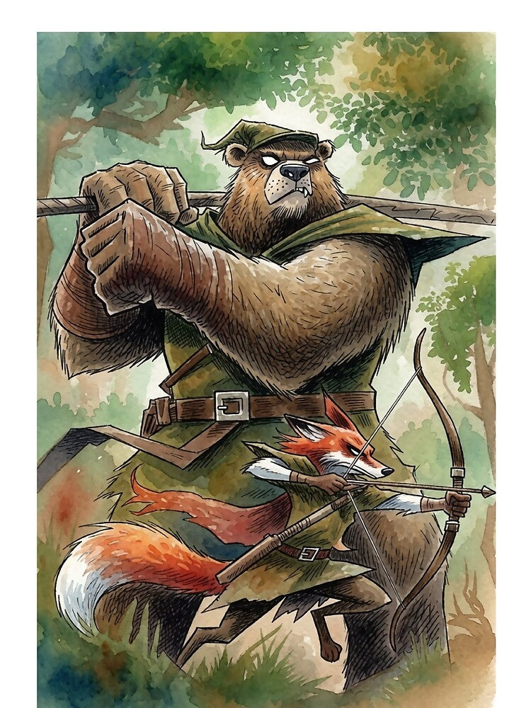 Bear and Fox Outlaws of the Greenwood by RogerEalth