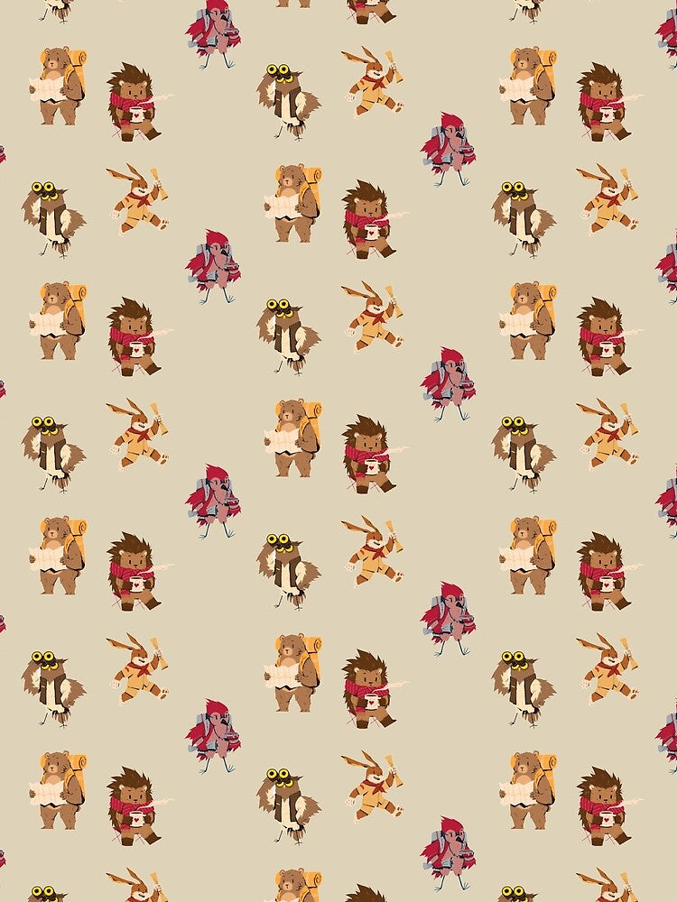 Cute camping animals-  sticker pack by MotherOfBears