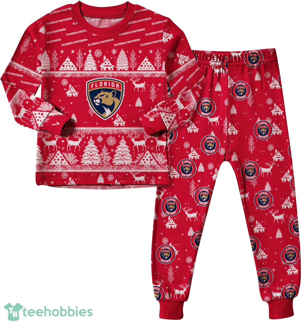Florida Panthers Christmas Pattern Family Matching Pajamas Sets Best Gift For Christmas