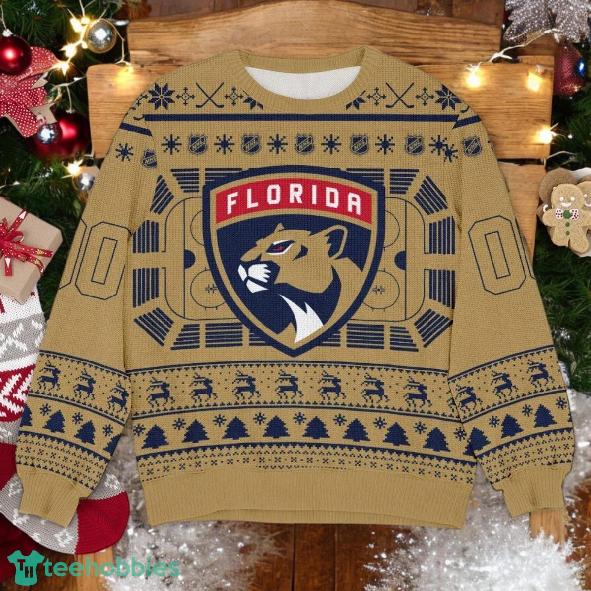 Florida Panthers NHL Ugly Christmas Sweater Team Holiday Christmas Gift