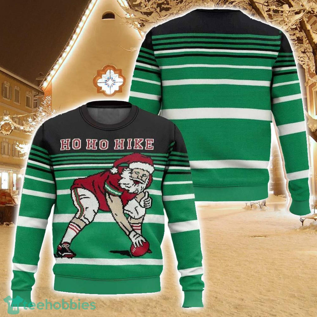 Football Santa, Christmas Ugly Christmas Sweater Holiday Sweater Christmas Gift For Family