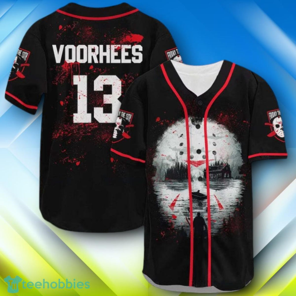 Friday The 13th Voorhees Crystal Lake Halloween Baseball Jersey Style Gift