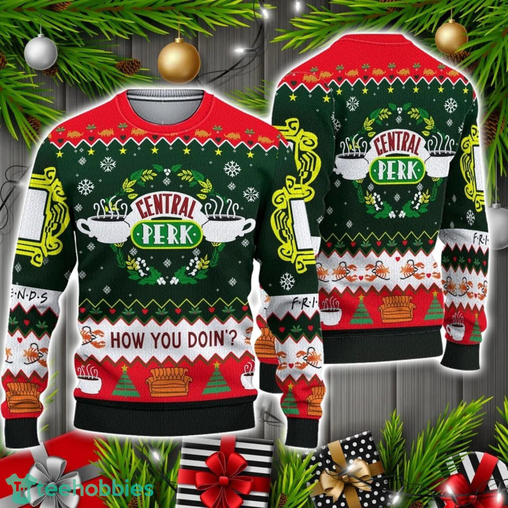 Friends TV Show Ugly Knitted Christmas Sweater Christmas Holiday Gift