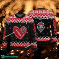 Funny Heart Football New Mexico Lobos Xmas Sweater AOP Gift For Adult