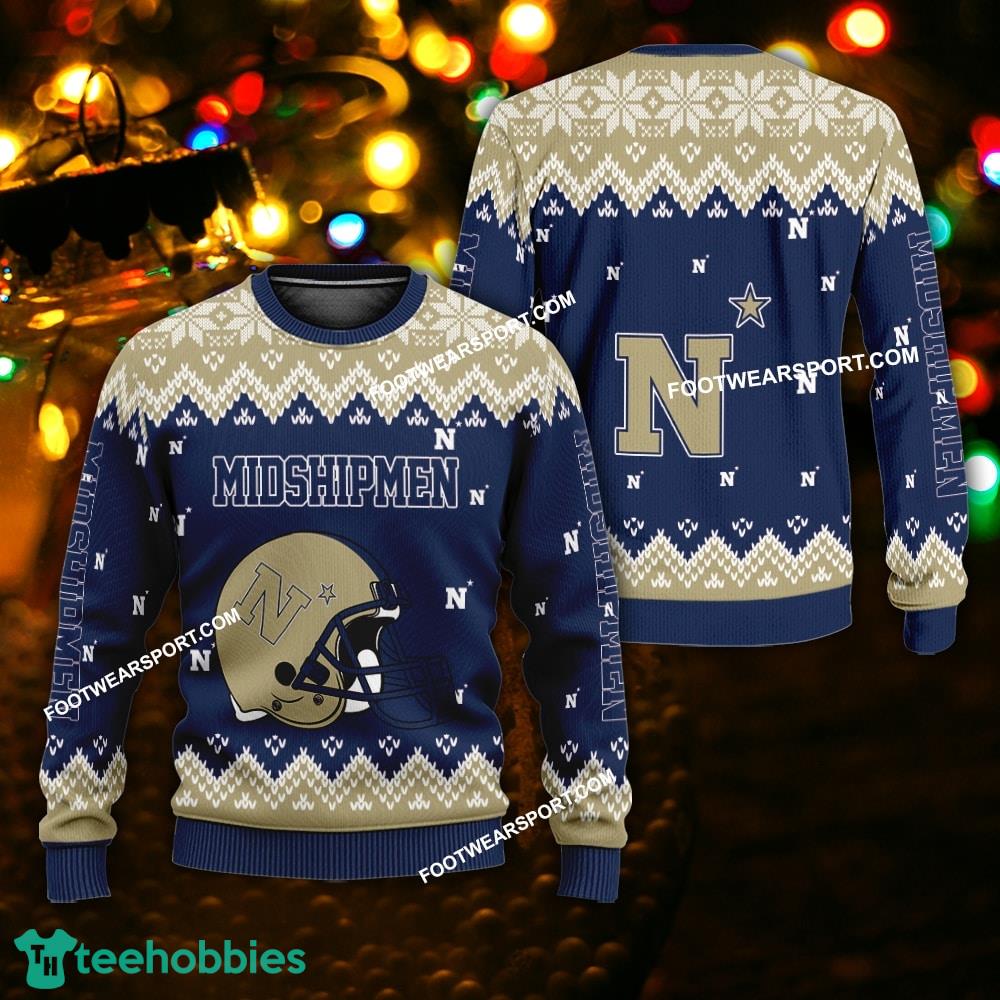 Funny Helmet Navy Midshipmen Christmas Sweater Gift For Adult