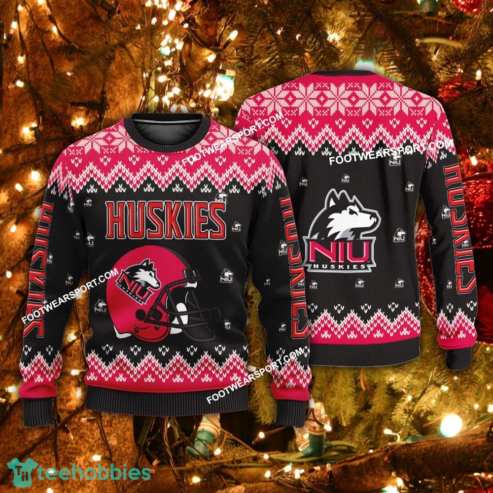 Funny Helmet Northern Illinois Huskies Christmas Sweater Gift For Adult