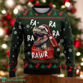 Funny T-Rex Christmas Sweater RAWR Dinosaur Xmas Gift
