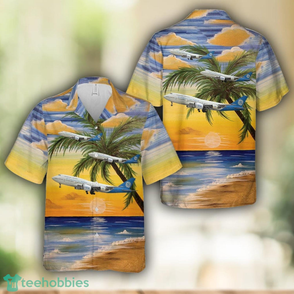 General Electric 747-400 N747GF Hawaiian Shirt Beach Shirt