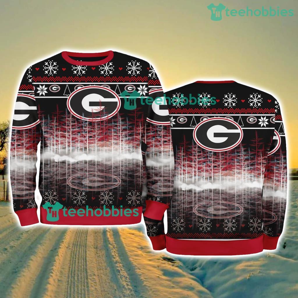Georgia Bulldogs NCAA Pine Christmas Ugly Sweater New Style Best Gift For Fans