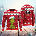 Georgia Bulldogs NCAA The Grinch Funny Merry Christmas Ugly Sweater 3D New Trend