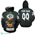 Gift Style Green Bay Packers Death Halloween Pullover Hoodie AOP Custom Number And Name